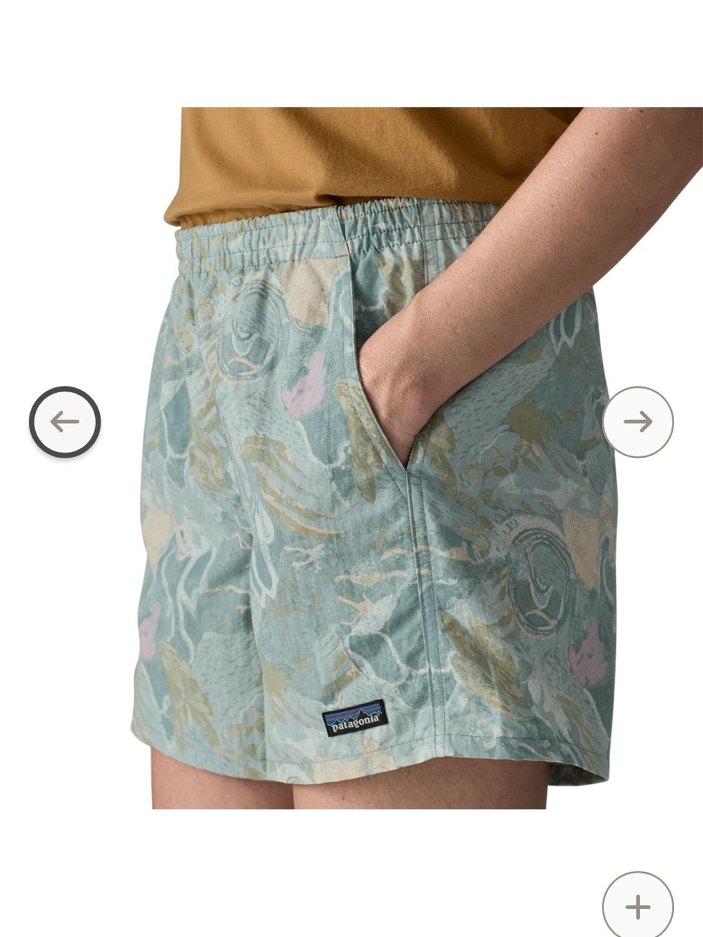 Patagonia Blue and Pink Printed Shorts